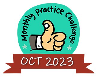Badges Monthly Practice Challenge OCT 2023